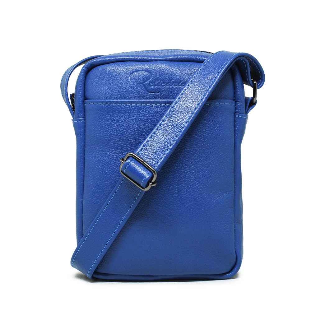 Shoulder Bag de Couro Tom - Azul